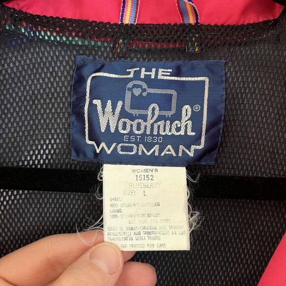 VTG 90s Woolrich Sigmet Gear Color Block Full Zip Nylon Jacket Womens Sz‎ Large - Picture 7 of 15